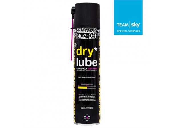 Muc-Off Dry Lube - PTFE 400ml Sykkelolje Sykkelolje for tørre forhold,sprayflaske 